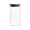 Буркан стъклен Brabantia Stackable Dark Grey 1.1 л