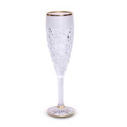 Кристални чаши за шампанско Bohemia Nicolette Golden Marble 6 броя 180 мл 