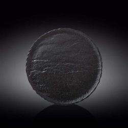 Кръгло плато 25.5 см Wilmax SlateStone Black