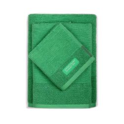 Комплект 3 кърпи за баня Benetton Casa в зелено
