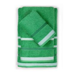 Комплект 3 кърпи за баня Benetton Casa в зелено