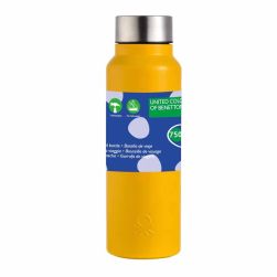 Стоманена бутилка за вода Benetton Casa 750 мл жълт мат