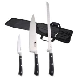 Комплект 3 ножа в текстилен калъф Masterpro Foodies Collection