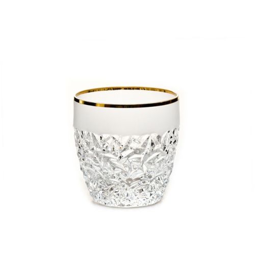 Кристални чаши за уиски Bohemia Nicolette Gold Matt 6 броя 350 мл - 1
