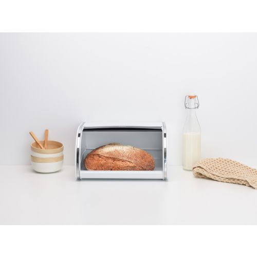 Кутия за хляб Brabantia Roll Top White средна - 4