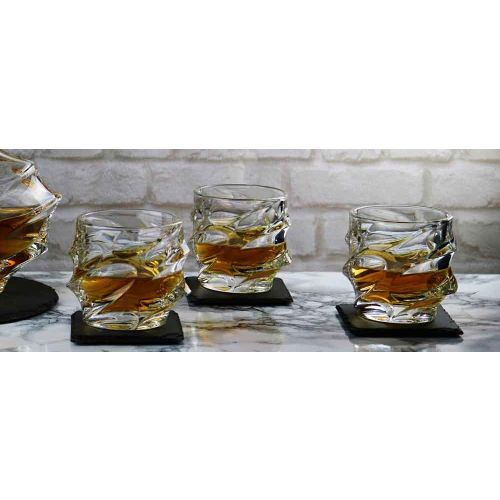 Кристални чаши за уиски Bohemia Calypso 6 броя 300 мл  - 4