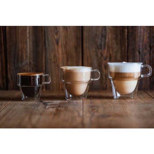Комплект 6 двустенни чаши за кафе Senso Vialli Design - 8