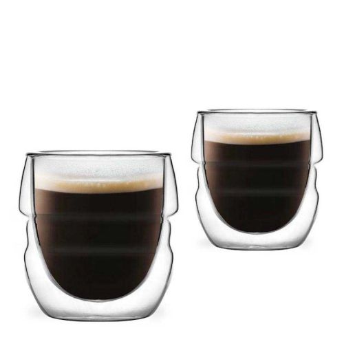 Комплект 2 двустенни чаши за еспресо 70 мл Sferico Vialli Design - 1