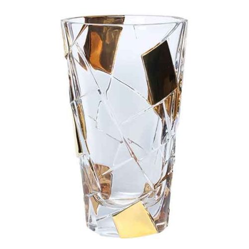 Кристална ваза Bohemia Crack Golden Ice 30.5 см - 1