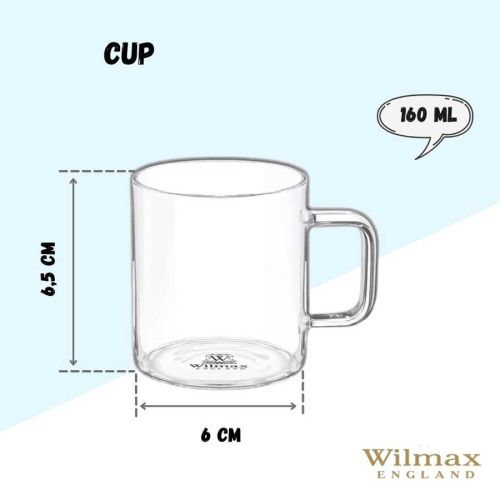 Чаша за кафе термо стъкло Wilmax Thermo Glass160 мл - 4