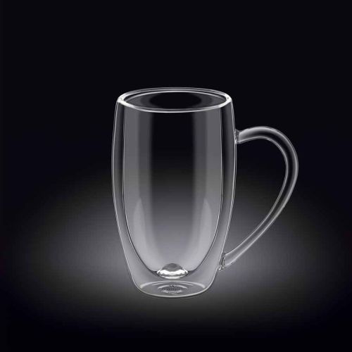 Двустенна чаша с дръжка за лате Wilmax Thermo Glass 300 мл - 1