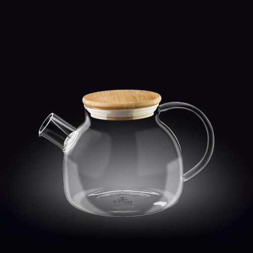 Чайник от термо стъкло с бамбуков капак Wilmax Thermo Glass 950 мл - 1