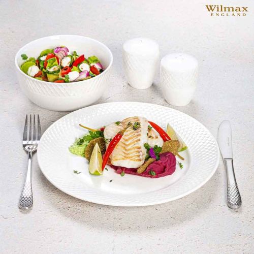 Комплект основни вилици за хранене Wilmax Julia Silver 20 см 6 броя - 8
