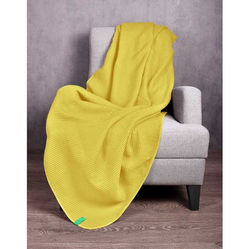 Одеяло Benetton casa 140х190 см жълто - 3