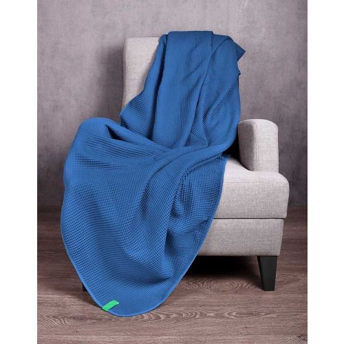 Одеяло Benetton casa 140х190 см синьо - 3