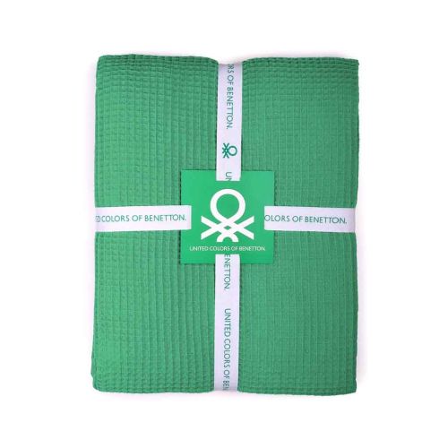 Одеяло Benetton casa 140х190 см зелено - 2