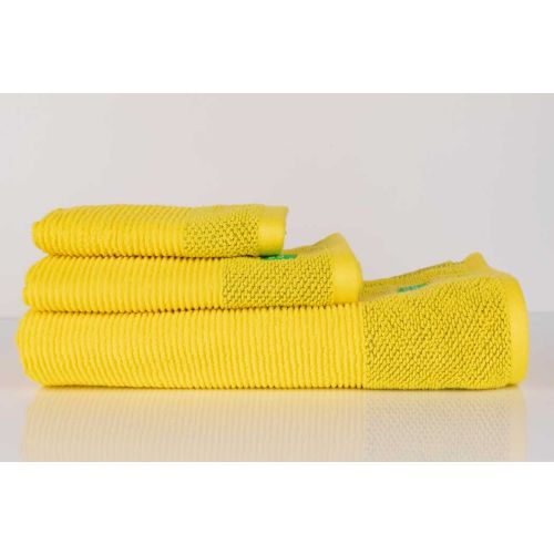 Комплект 3 кърпи за баня Benetton Casa в жълто - 4