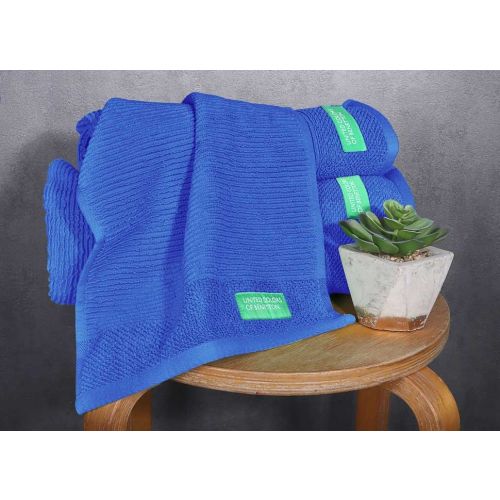 Комплект 3 кърпи за баня Benetton Casa в синьо - 3