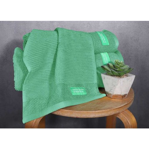 Комплект 3 кърпи за баня Benetton Casa в зелено - 3