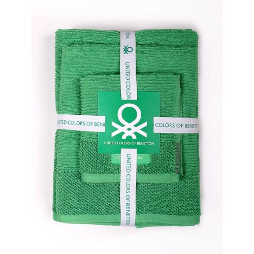 Комплект 3 кърпи за баня Benetton Casa в зелено - 2