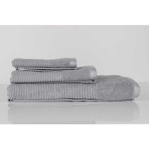 Комплект 3 кърпи за баня Benetton Casa в сиво - 4