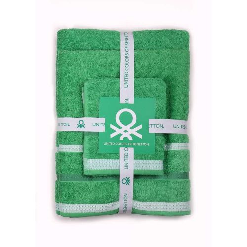 Комплект 3 кърпи за баня Benetton Casa в зелено - 2