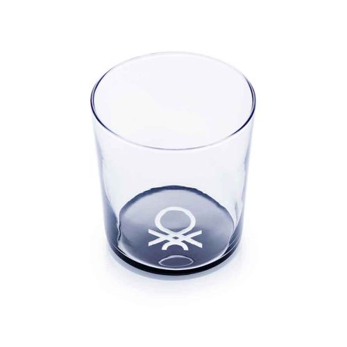 Комплект 4 стъклени чаши Benetton Casa 345 мл с лого - 4