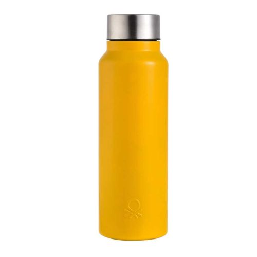 Стоманена бутилка за вода Benetton Casa 750 мл жълта  - 2