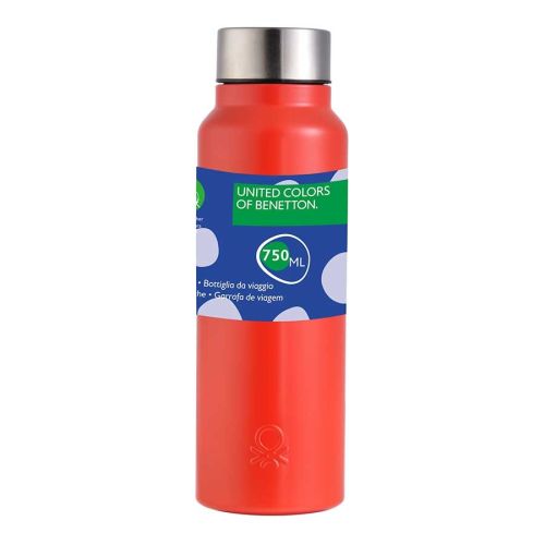 Стоманена бутилка за вода Benetton Casa 750 мл червена - 1