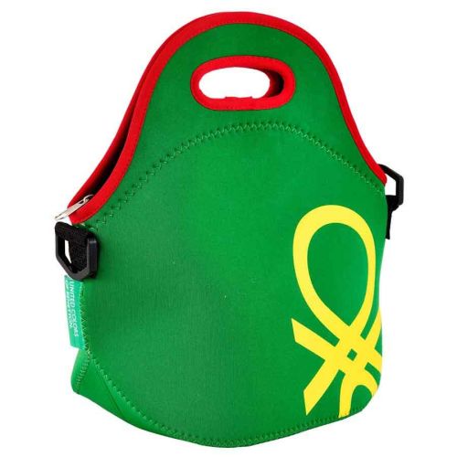 Неопренова чанта за обяд Benetton Rainbow зелена - 2