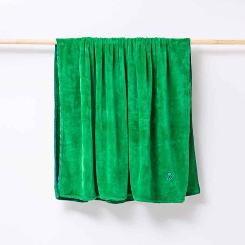 Одеяло Benetton casa полар 140х190 см в зелено - 3
