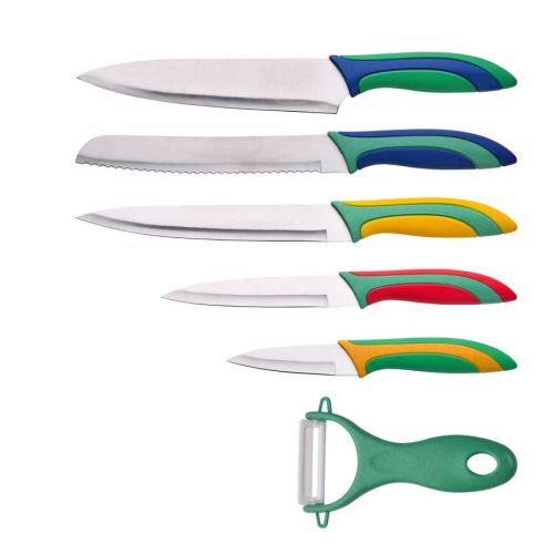 Комплект 5 ножа и белачка Benetton Rainbow - 1