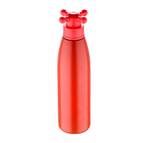 Стоманена бутилка за вода Benetton Casa червена 750 мл с капачка тип кранче - 1