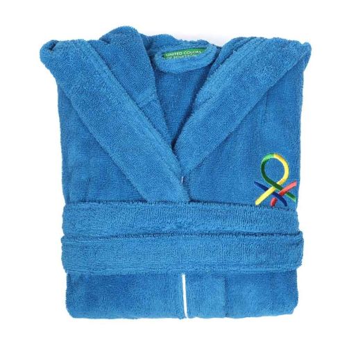Детски халат за баня Benetton Casa 7-9 години син - 2