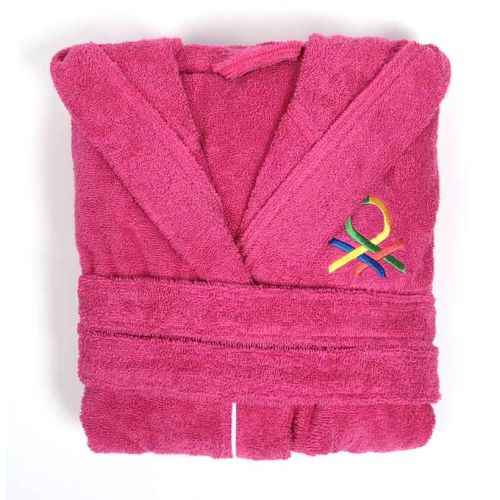 Детски халат за баня Benetton Casa 7-9 години розов - 2