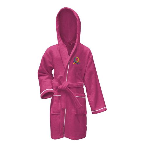 Детски халат за баня Benetton Casa 7-9 години розов - 1