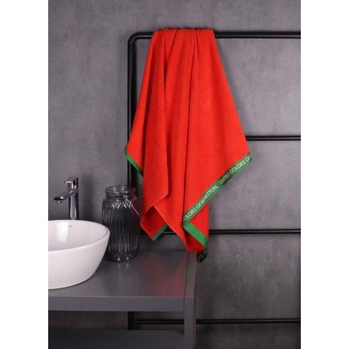 Плажна кърпа Benetton Casa 90х160 см памук Terry червена - 2