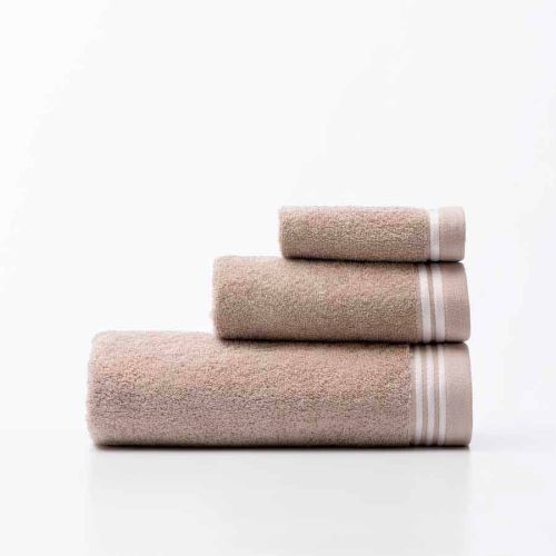 Комплект 3 кърпи за баня с лого Benetton Casa бежово - 3