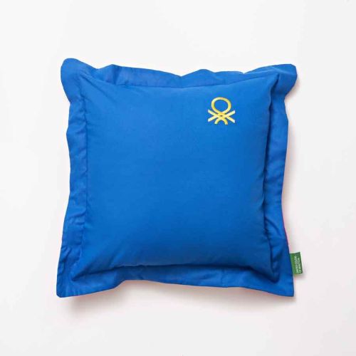 Възглавница 40x40 см с лого Benetton Casa синя - 2
