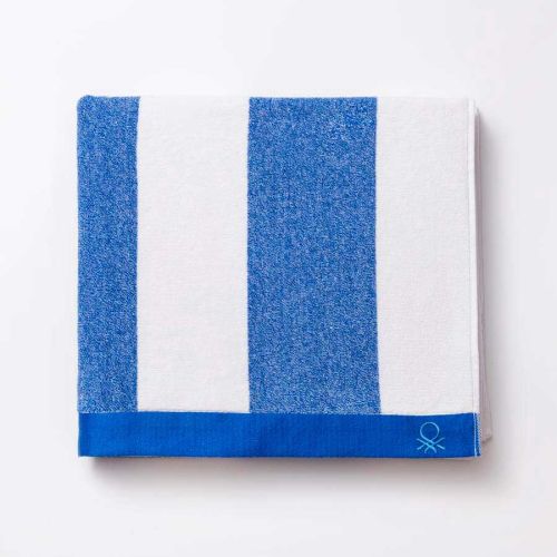 Комплект плажна кърпа и раница Benetton Casa Picnic 90х160 см синьо и бяло - 4