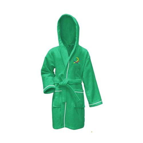 Детски халат за баня Benetton Casa 10-12 години зелен - 1