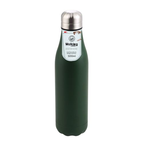 Метална термо бутилка за вода 500 мл Bergner Walking anywhere - 1