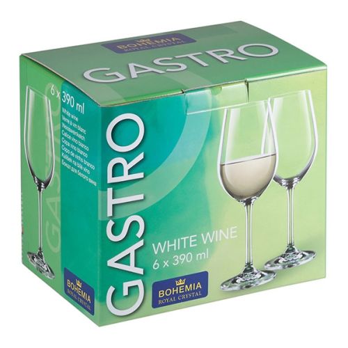 Сет чаши за бяло вино 6 броя Bohemia Royal Gastro 390 мл - 2