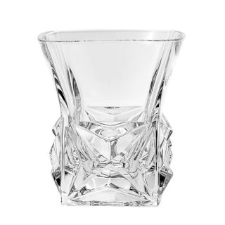 Кристални чаши за уиски Bohemia Pyramida 6 броя 280 мл