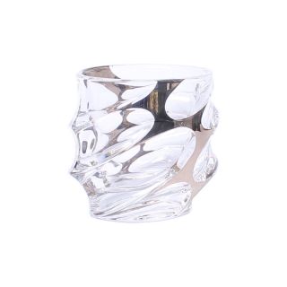 Кристални чаши за уиски Bohemia Calypso Platinum  6 броя 300 мл