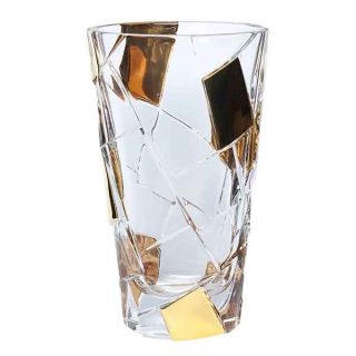 Кристална ваза Bohemia Crack Golden Ice 30.5 см