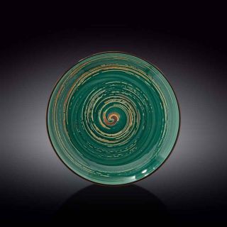 Основна чиния Wilmax Spiral Green 25.5 см 