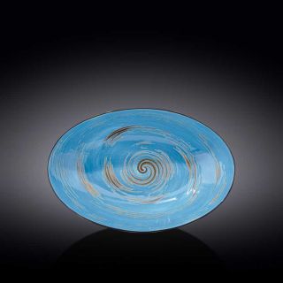 Овална купа Wilmax Spiral Blue 30 см 