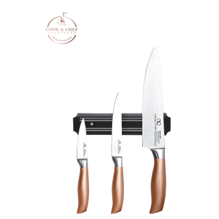 Комплект от 3 ножа + магнитна лентаr Infinity Chefs