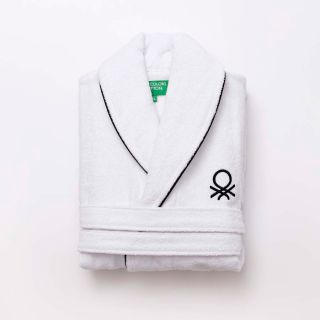 Халат за баня Benetton Casa M/L бял